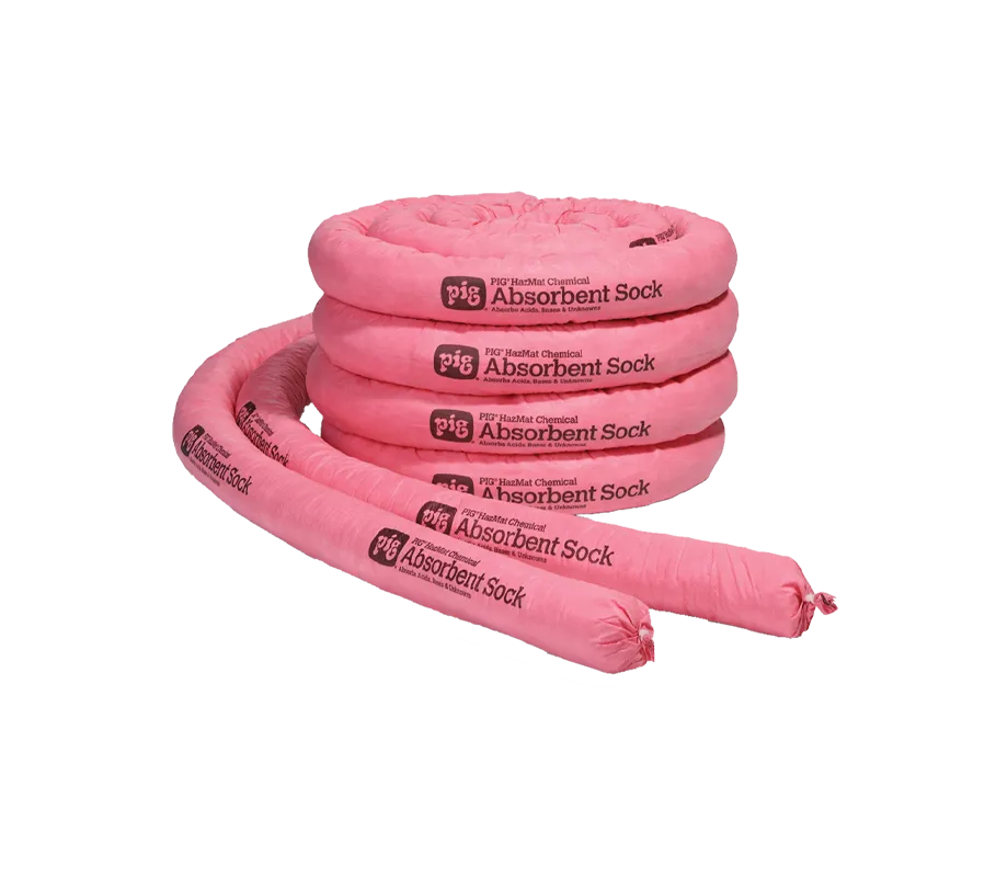 PIG® HazMat Chemical Absorbent Sock