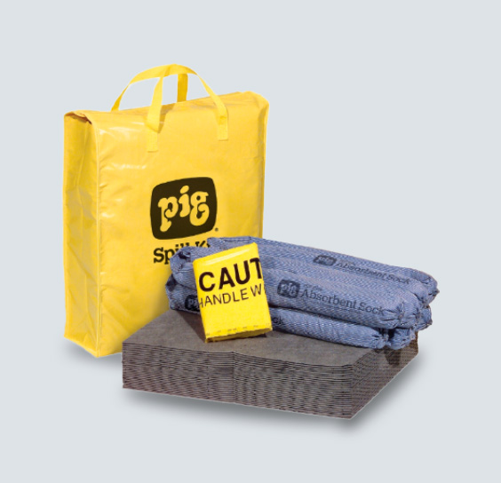 NEW PIG Kit antiderrames en bolsa de alta visibilidad