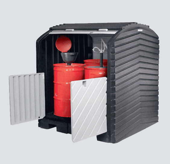 NEW PIG Pallet Anti-Derrames para 04 Cilindros c/Cobertor
