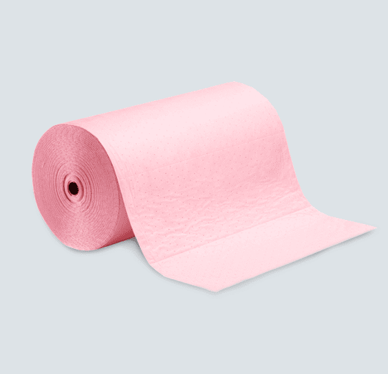 NEW PIG Tapetes / Paños Absorbentes Para Químicos (300'x30″) - En Rollo Desglosable